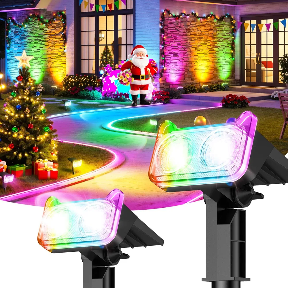 Letmy Color-Changing Solar Spot Lights